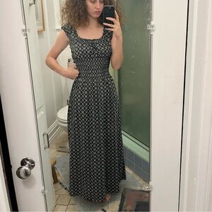 🌹SOLD🌹NWT LISA SAYS GAH LEONORA DRESS | BLACK FLORAL EYELET